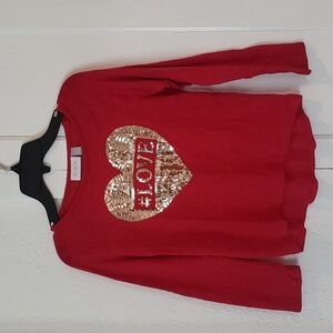 Children’s Place Girls Love Sequin Sweater - size 7/8 (M)